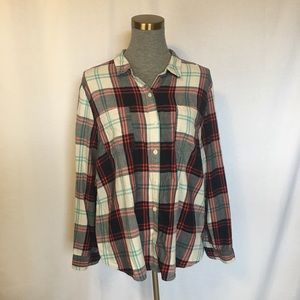 Old Navy Plaid Flannel Button Down Shirt